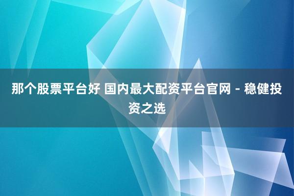 那个股票平台好 国内最大配资平台官网 - 稳健投资之选